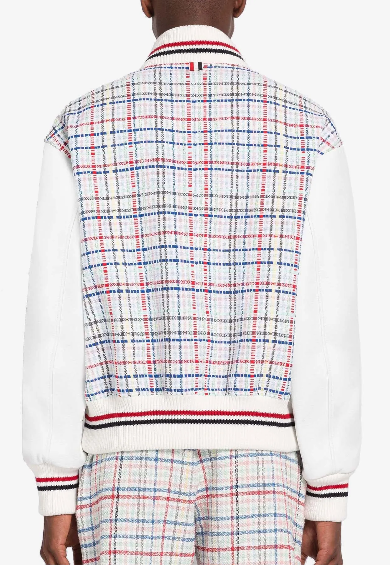 Gingham Check Bomber Jacket