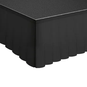 Global Truss GT Stage Deck Wool Serge Pleated Skirt 205 x 20cm