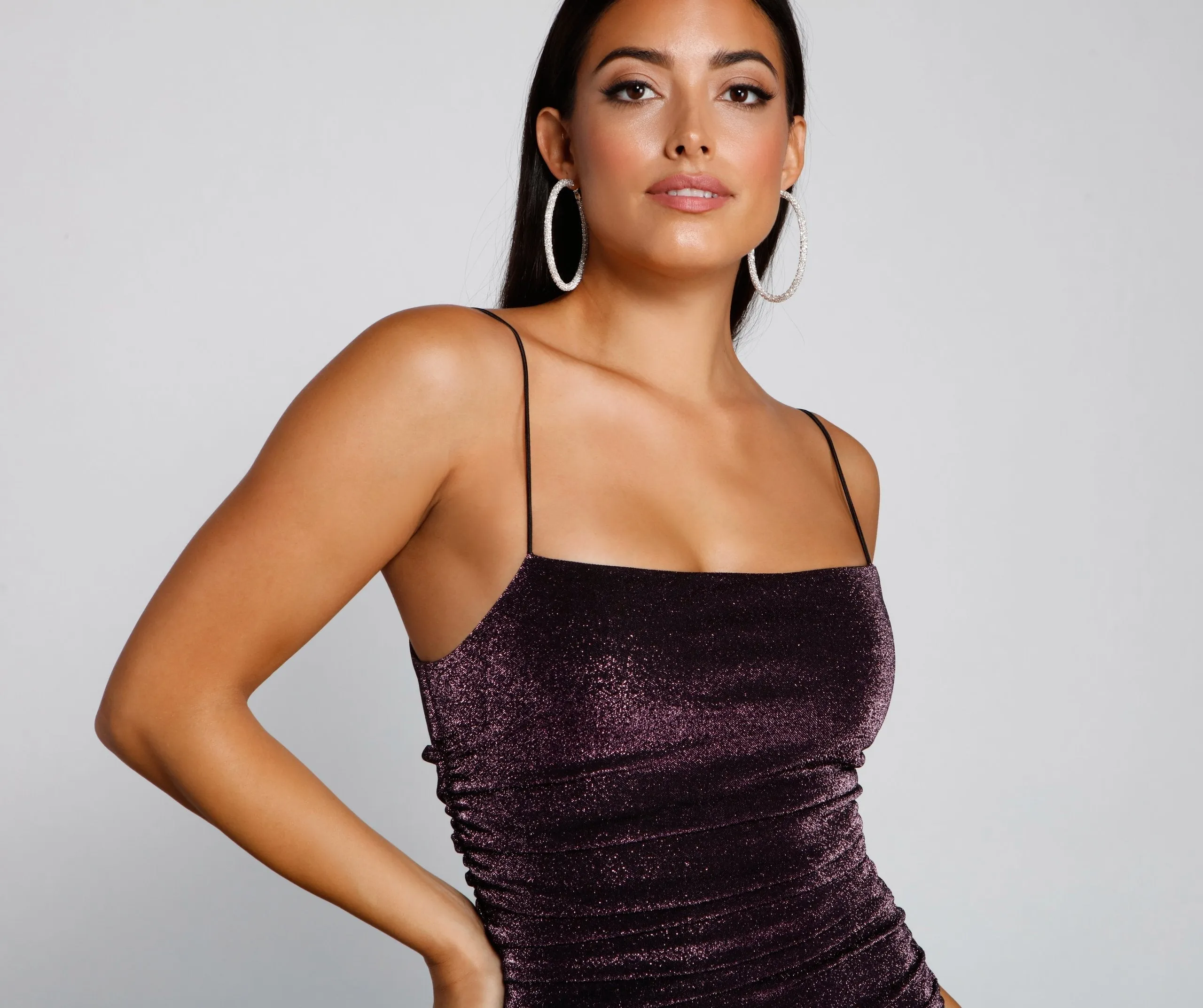 Glow Hour Stylish Glitter Mini Dress