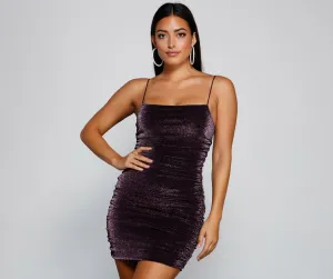 Glow Hour Stylish Glitter Mini Dress