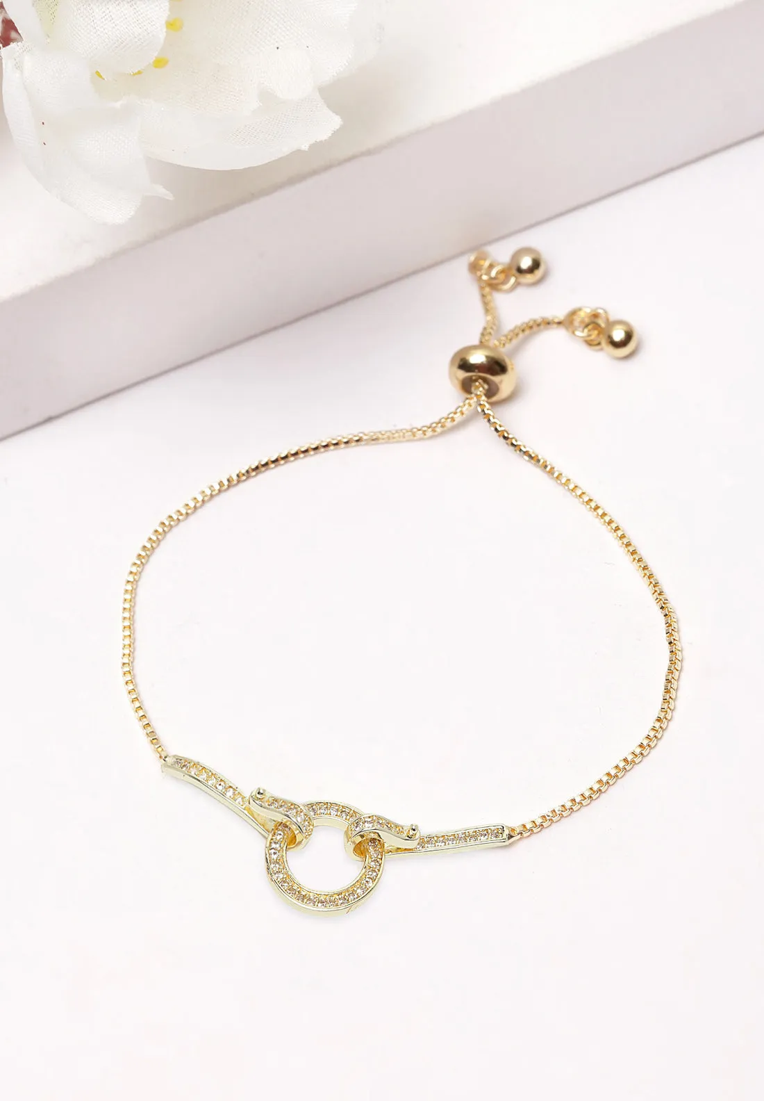 Gold Crystal Bracelet