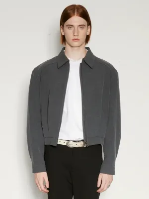 Gray Zip-Up Jacket