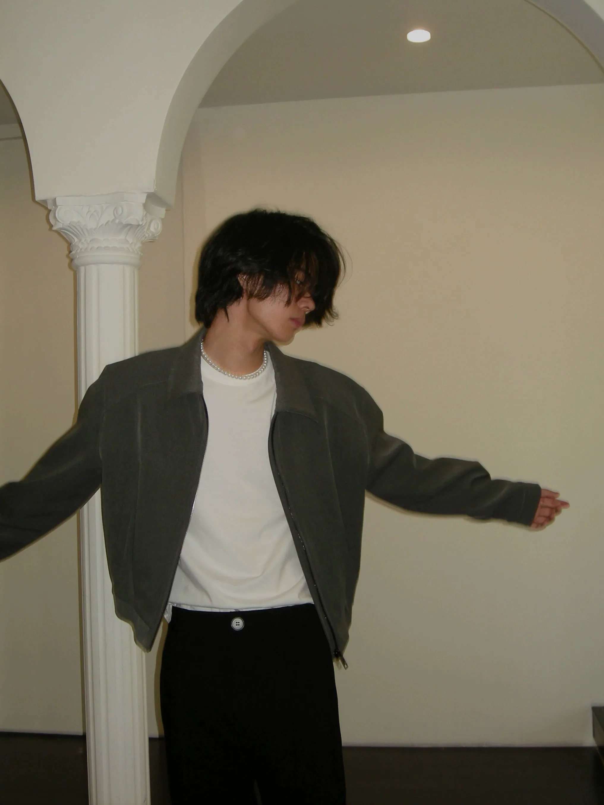 Gray Zip-Up Jacket