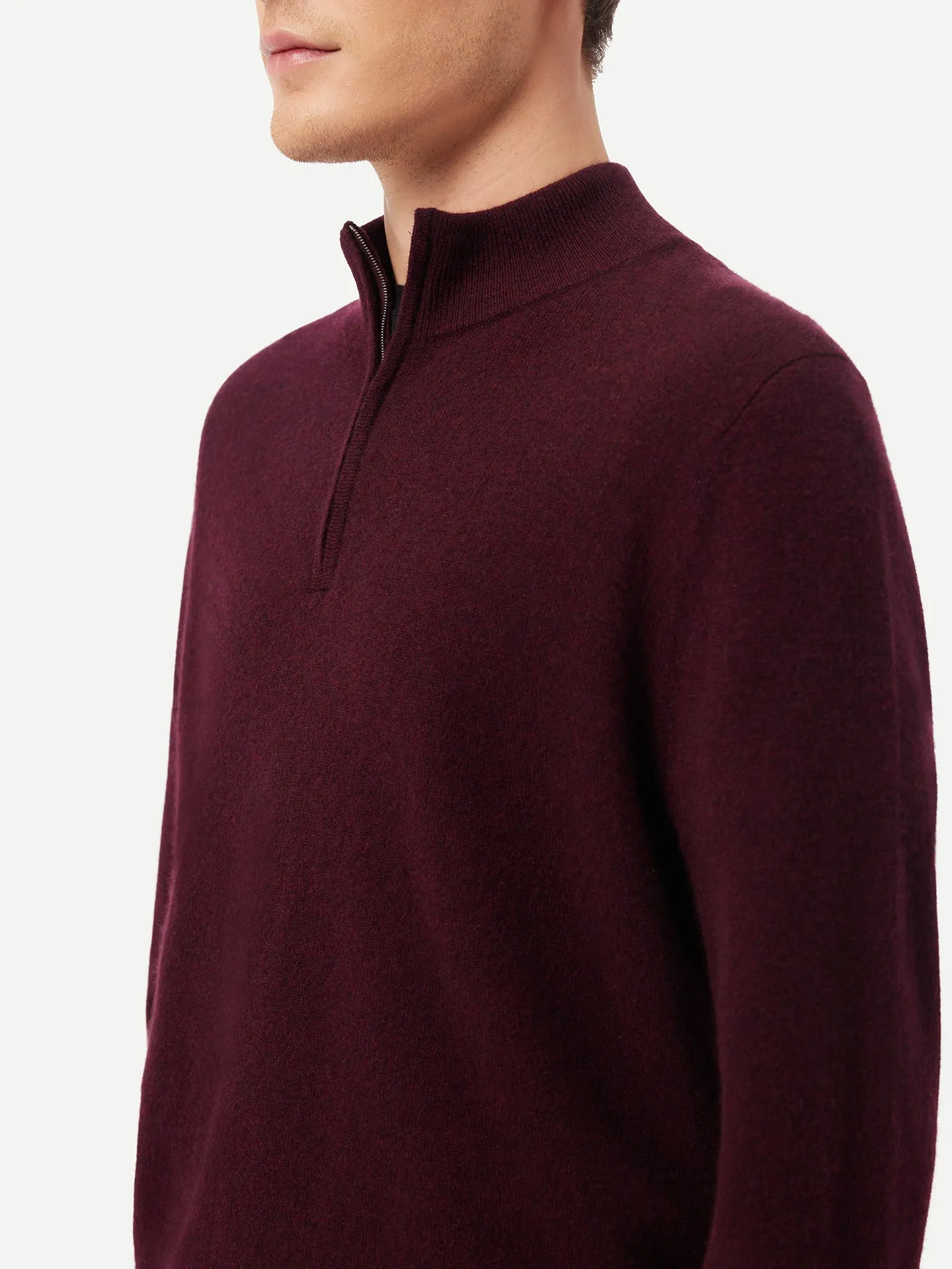 Half-Zip Cashmere Sweater