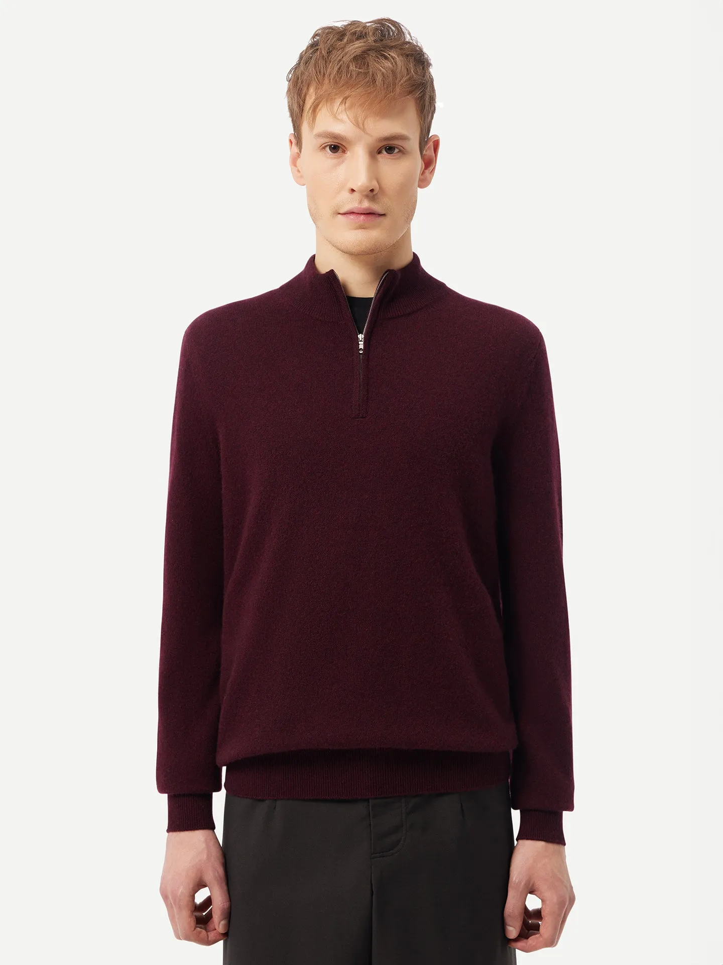 Half-Zip Cashmere Sweater