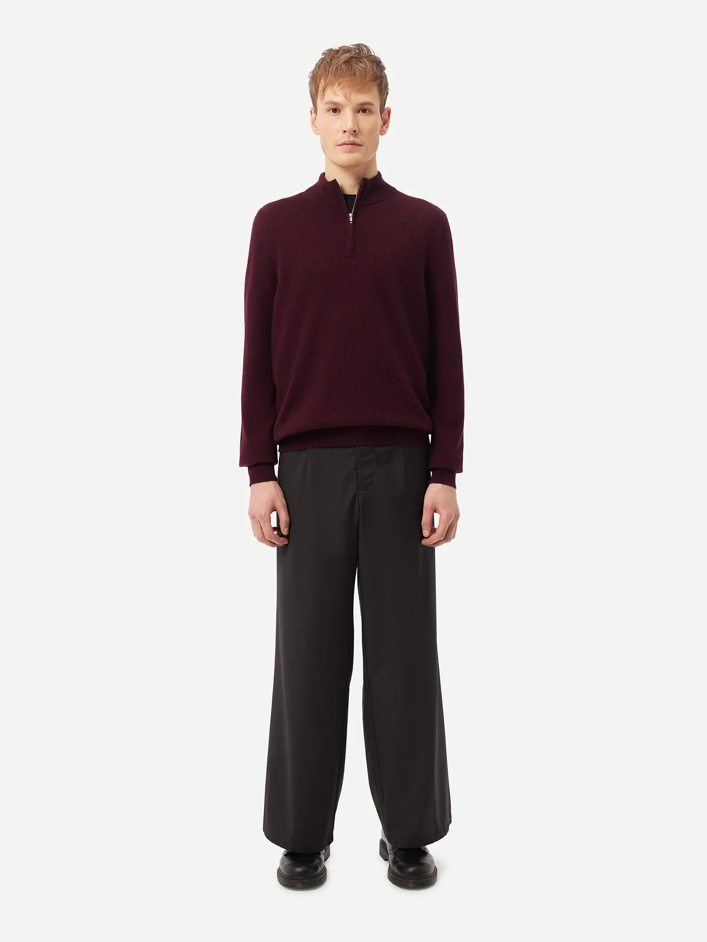 Half-Zip Cashmere Sweater