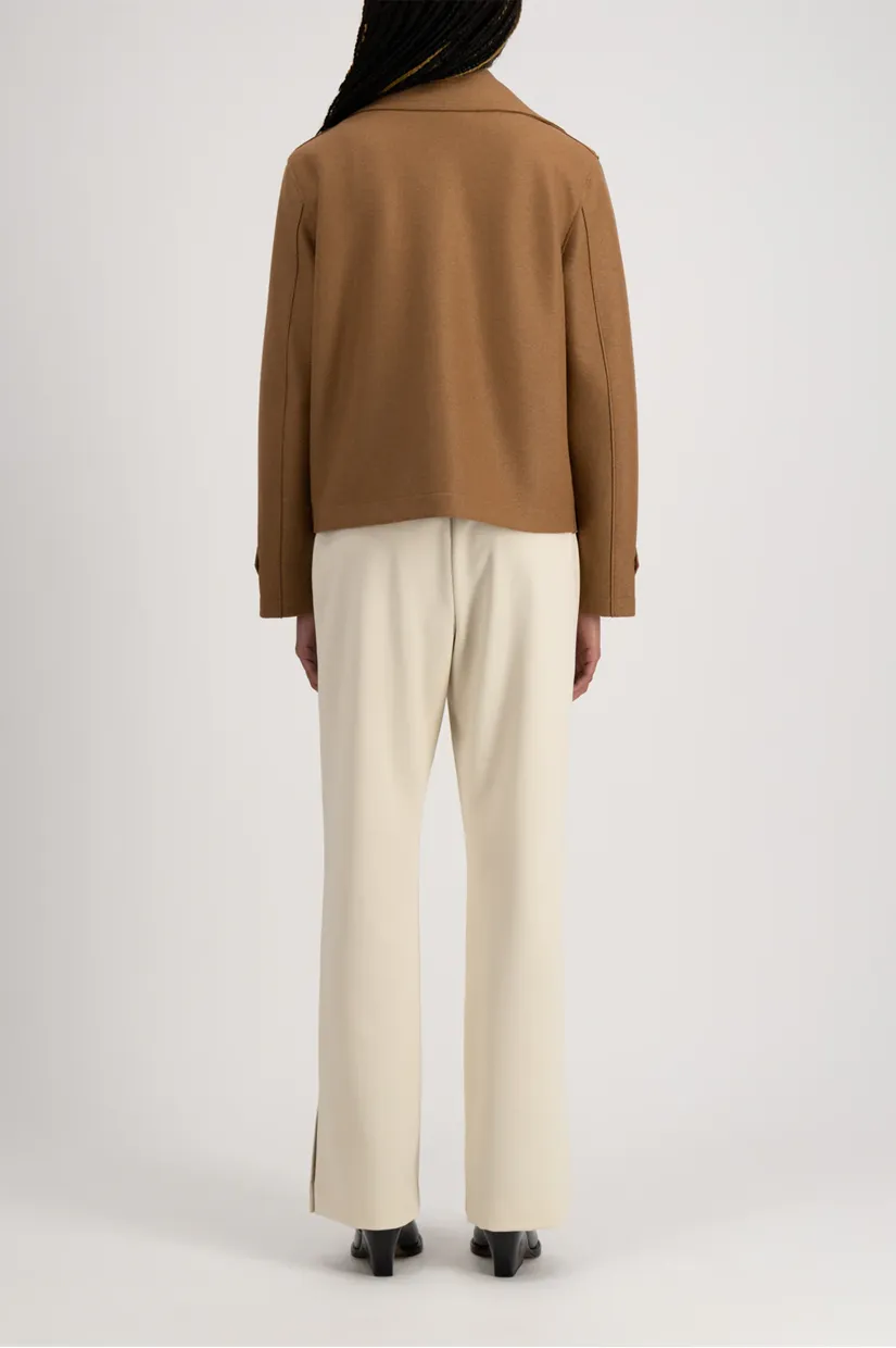 Harris Wharf London  Cropped Peacoat - Toffee