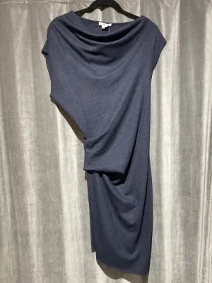 Helmut Lang Asymetrical Ruched Wool Dress