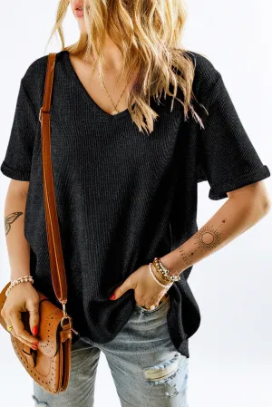 High Low Cuffed Tee