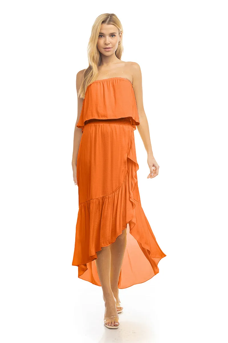 High Low Tube Dress
