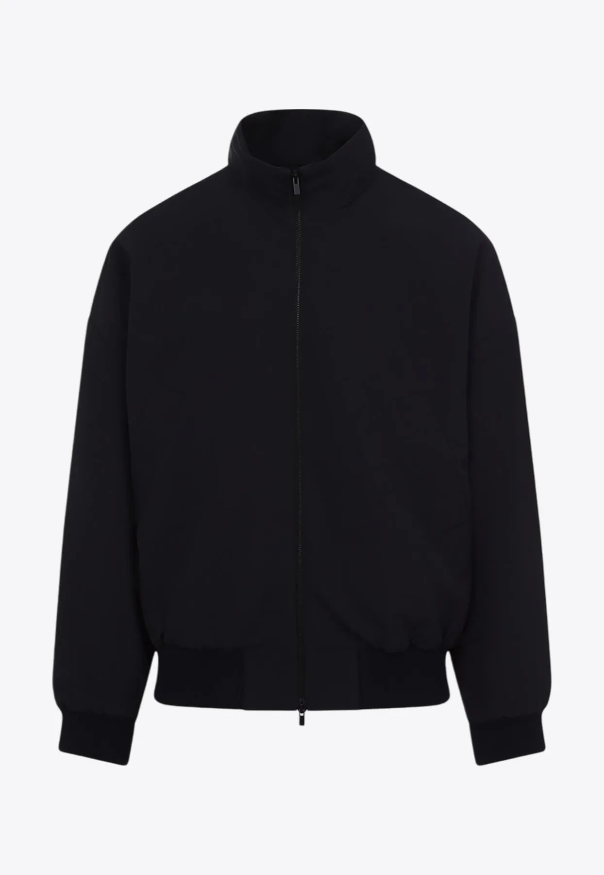 High-Neck Zip-Up Jacket