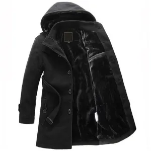 Hot Sale Winter wool coat men long sections thick warm woolen coats Mens Casual Jacket casaco masculino palto peacoat overcoat