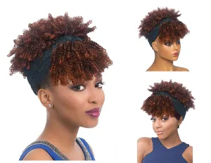 Hot Sexy Kinky Mixed Brown Curly Wig with Headband