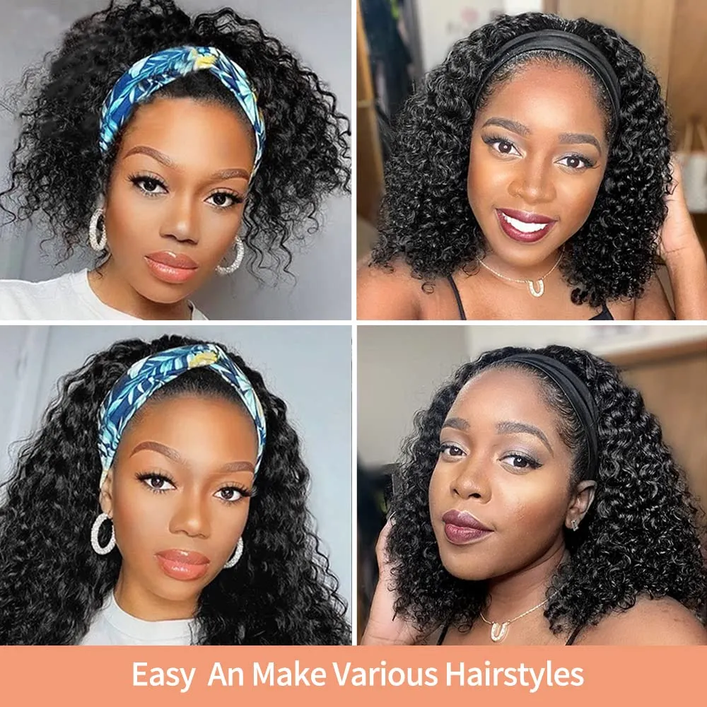 Hot Wavy Headbands For Wigs Natural Black Color, 16 Inch. Wavy Headbands For Wigs Natural Black Color, 16 Inch.