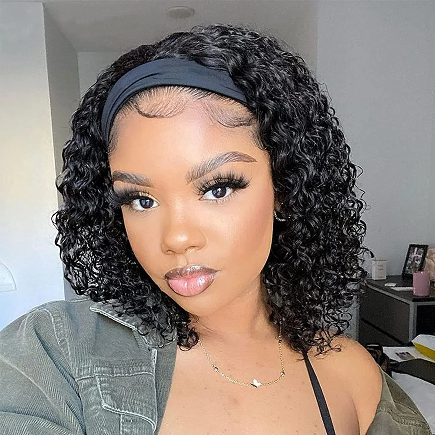 Hot Wavy Headbands For Wigs Natural Black Color, 16 Inch. Wavy Headbands For Wigs Natural Black Color, 16 Inch.