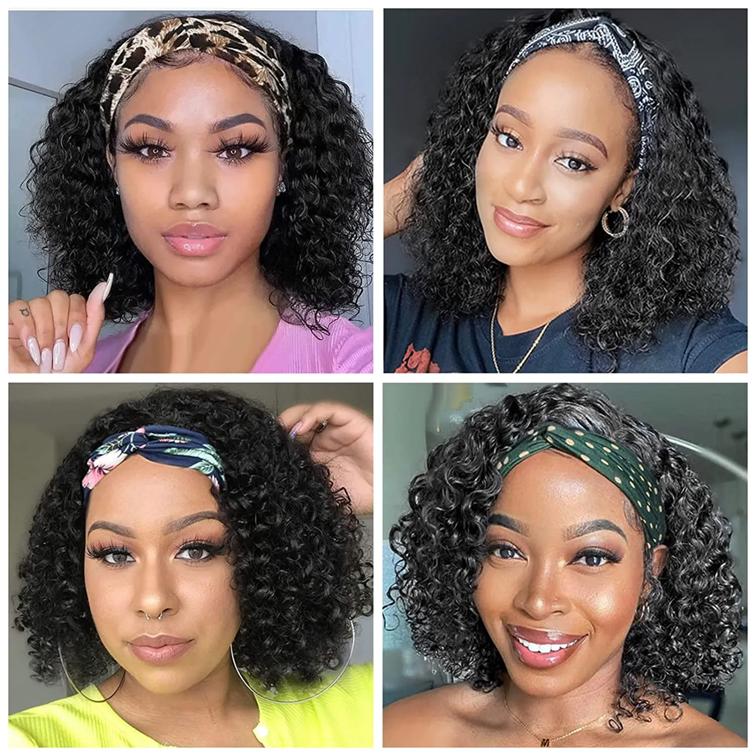 Hot Wavy Headbands For Wigs Natural Black Color, 16 Inch. Wavy Headbands For Wigs Natural Black Color, 16 Inch.