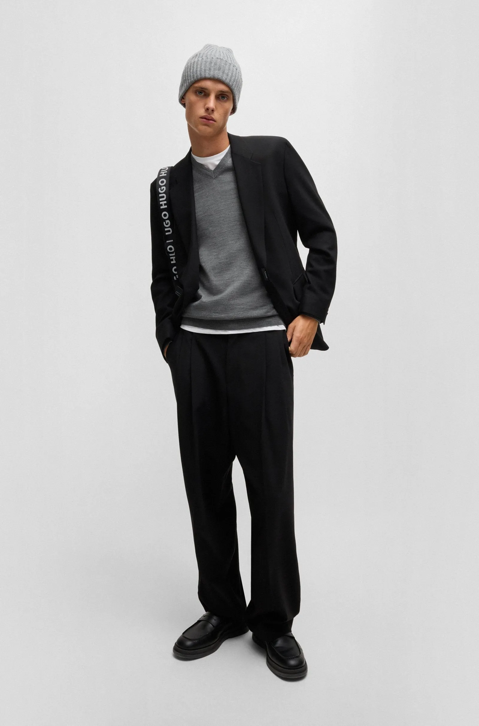 HUGO Sweaters Regular Fit in Wool - SAN VREDO-M 10243179 01-50474172