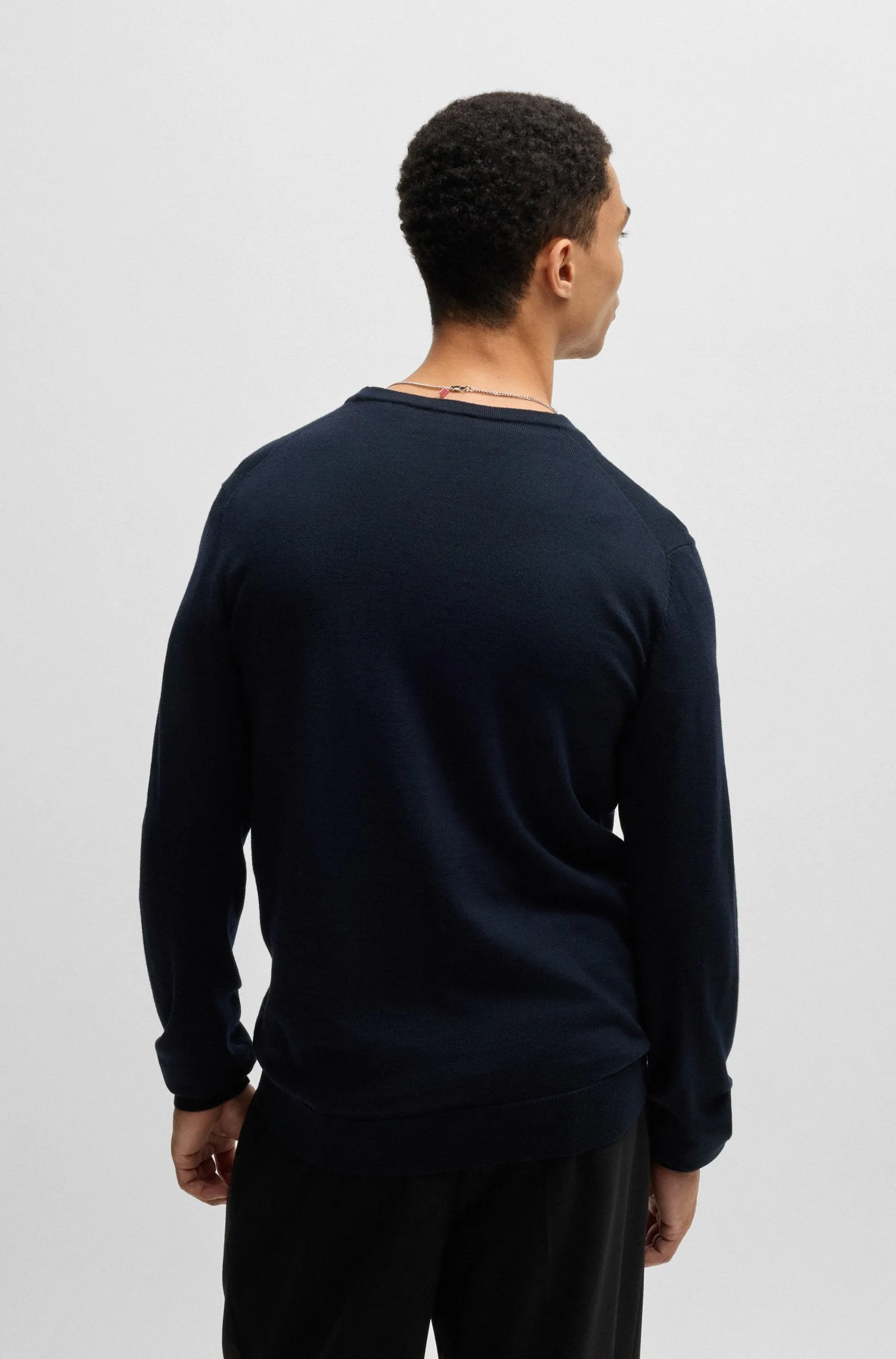 HUGO Sweaters Regular Fit in Wool - SAN VREDO-M 10243179 01-50474172