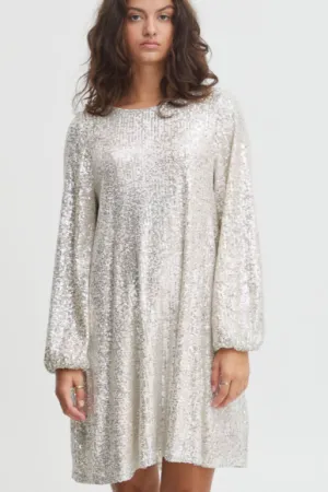 Ichi - Ihfauci Dress | Frosted Almond