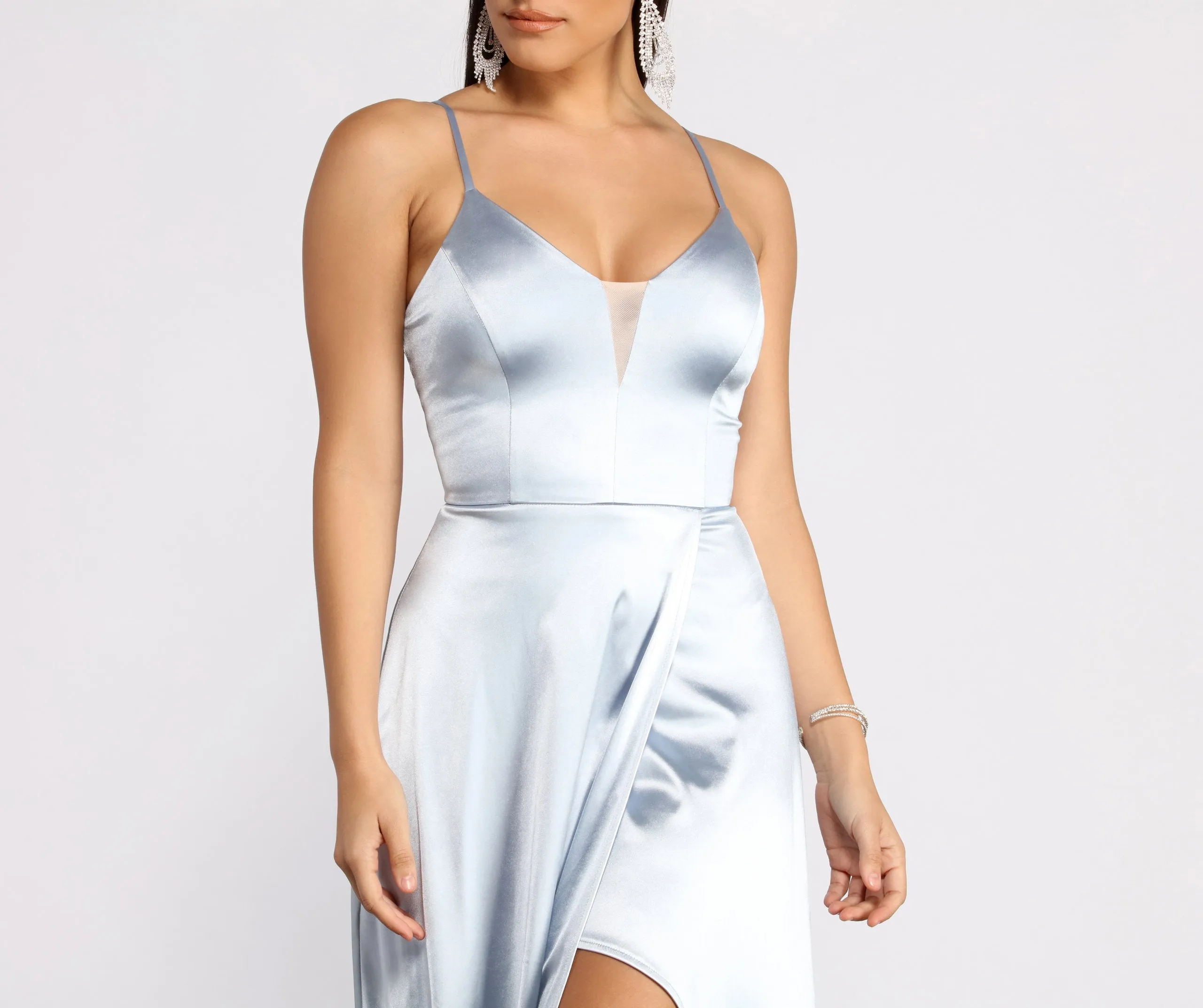 Ilana Satin Stylish Column Gown