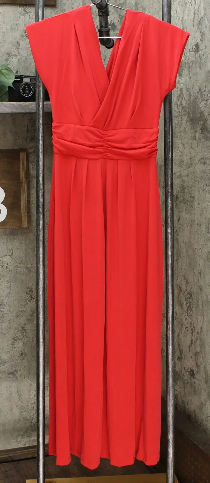 IMAN Women's Petite Boho Chic Knit Maxi Dress With Head Wrap
