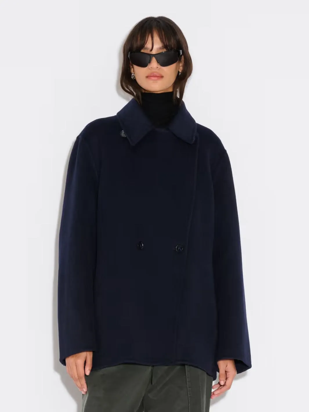 Jakke | Felsa Wool Peacoat Dk. Blue