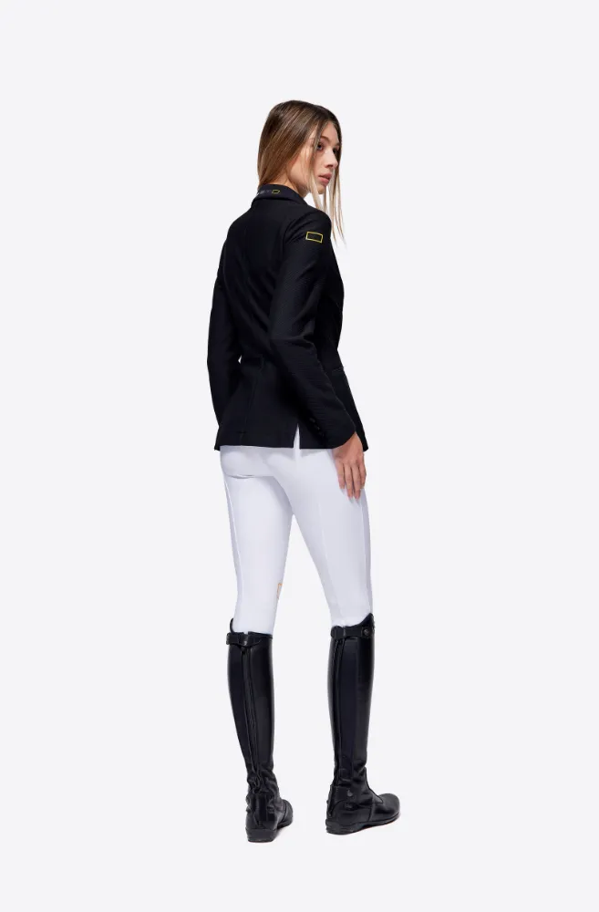 Jersey Mesh Riding Zip Jacket - Black/Gold Logo