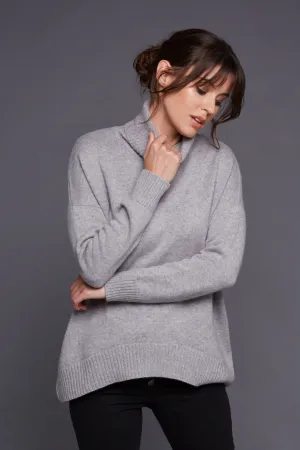 Kate Cashmere Turtleneck - Grey