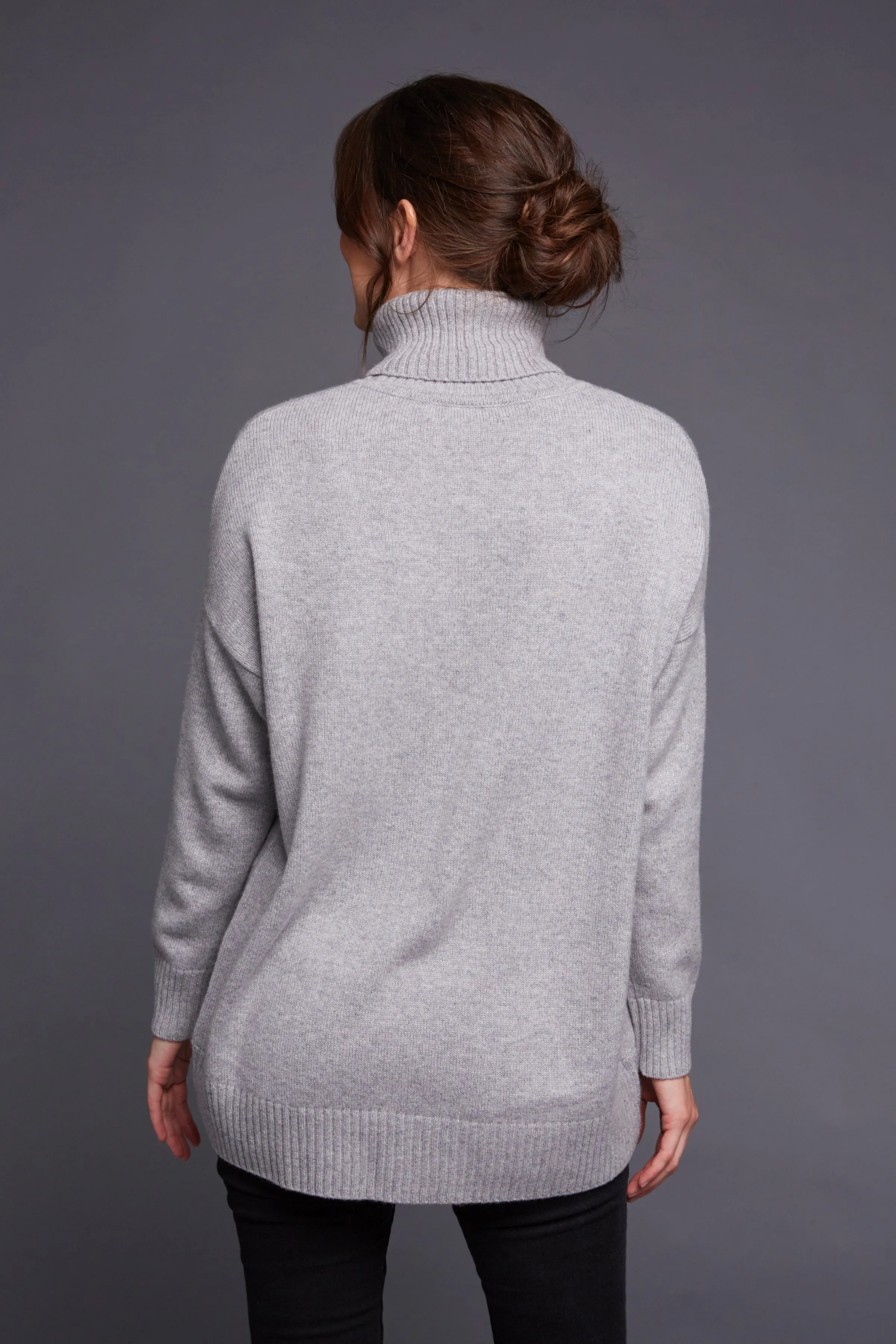 Kate Cashmere Turtleneck - Grey