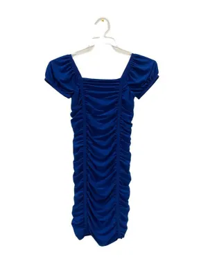 Kids Ruched Short Sleeve Dress
