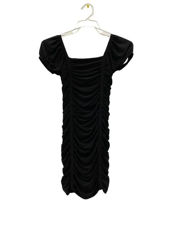 Kids Ruched Short Sleeve Dress
