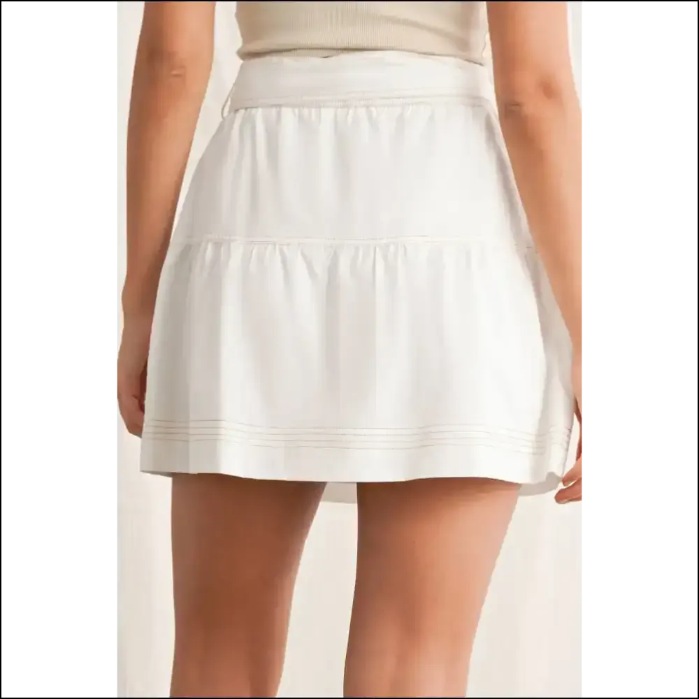 Knot your Average Mini Skirt: Needful Things' White Knot High Waist