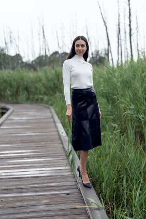 LEATHER SUEDE SKIRT