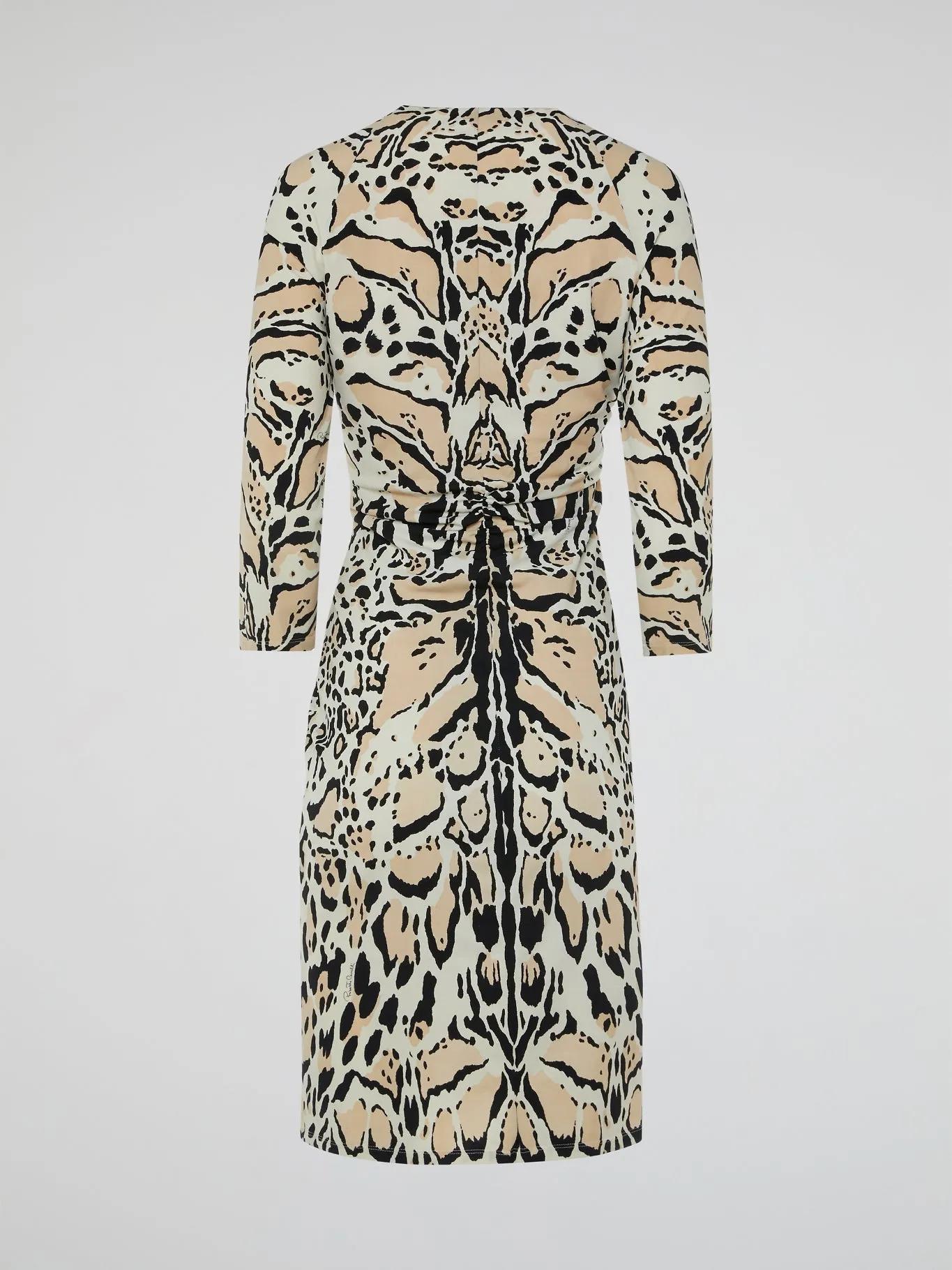 Leopard Print Ruched Dress