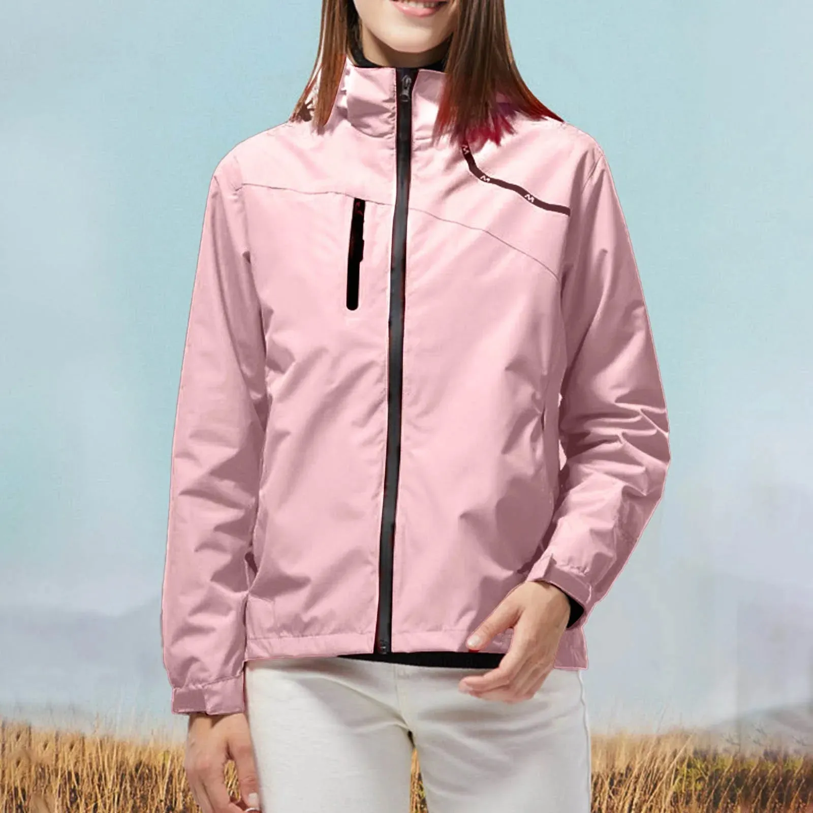 Lightweight Women's Windbreaker Jacket Single layer