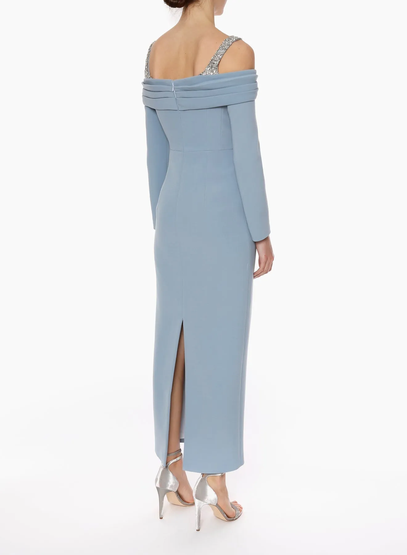 Lina Pale Blue Off The Shoulder Gown