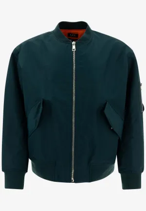 Logan Zip-Up Bomber Jacket