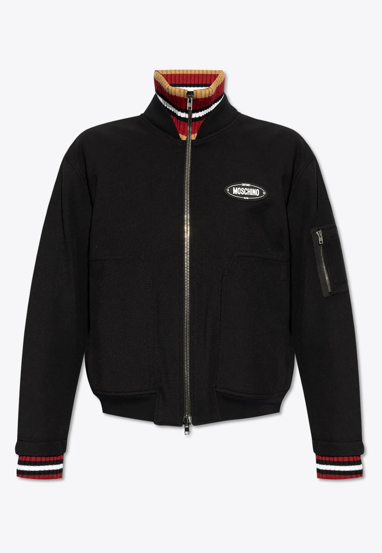 Logo Appliqué Bomber Jacket