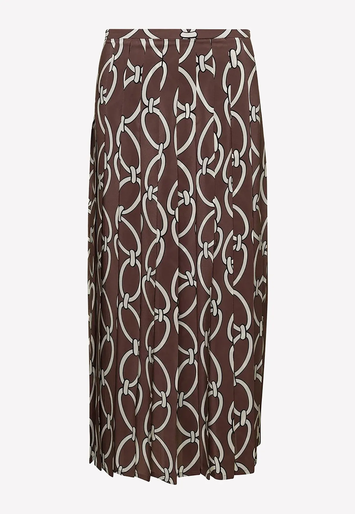 Logo Chain 1967 Pleated Midi Skirt