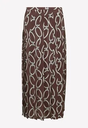 Logo Chain 1967 Pleated Midi Skirt