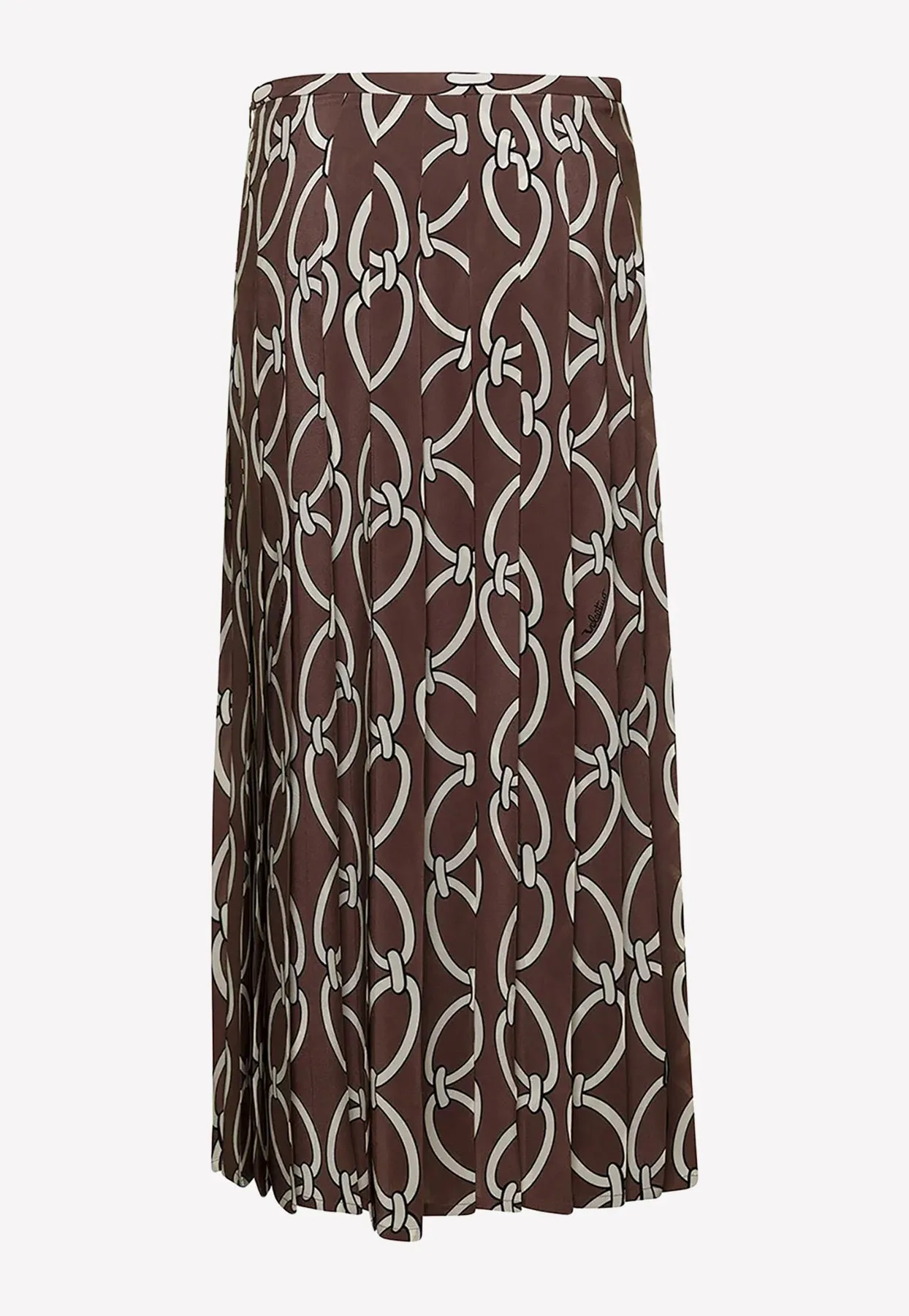 Logo Chain 1967 Pleated Midi Skirt