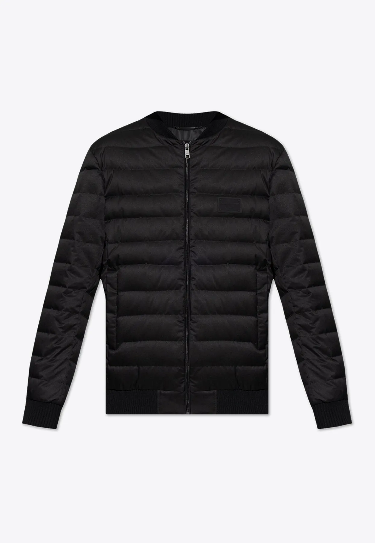 Logo Tag Padded Bomber Jacket