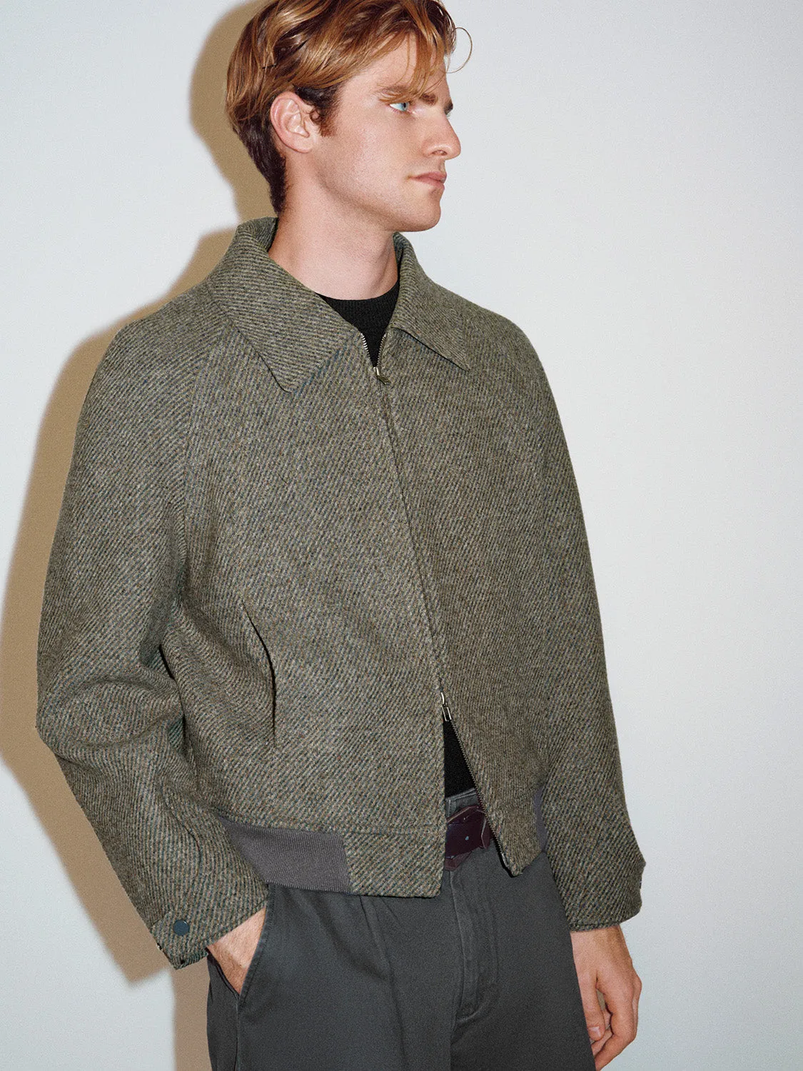 Loose Zip Up Front Jackets