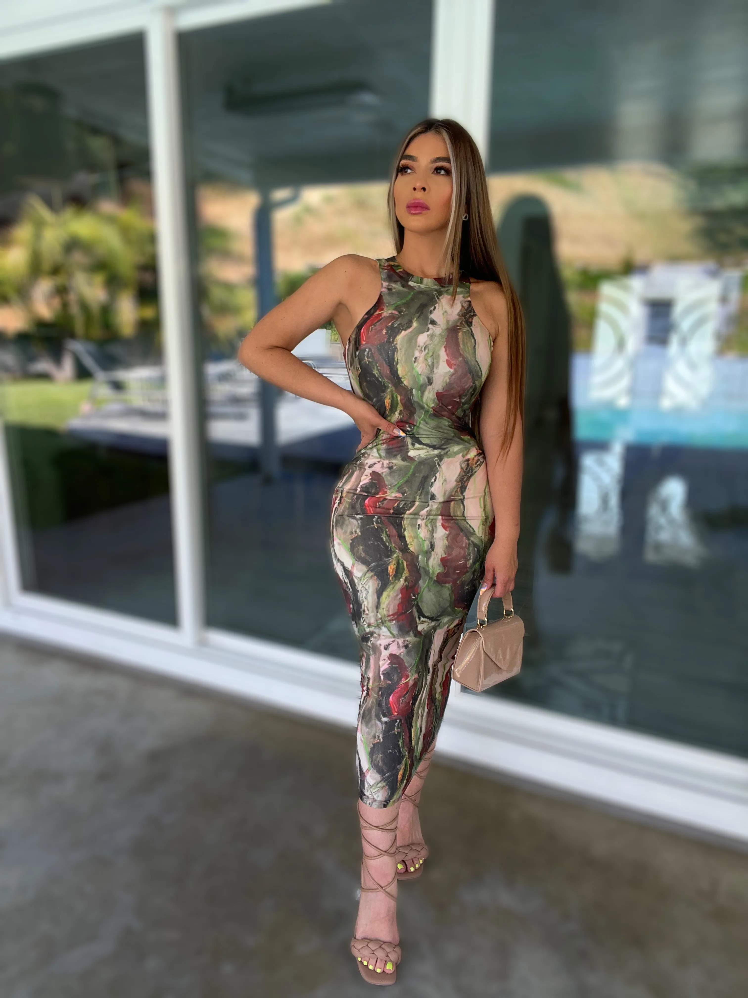 Loretta Maxi Dress (Multi)
