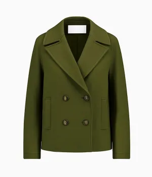 Loro Piana Peacoat in Moss Green
