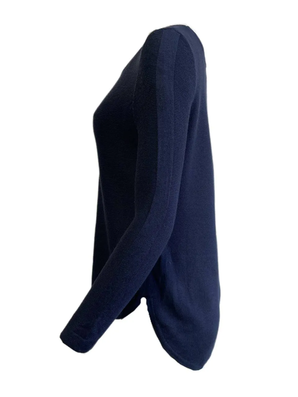 LOST IN LUNAR Women's Navy Poppy Knit Sweater Size US 4 NWT