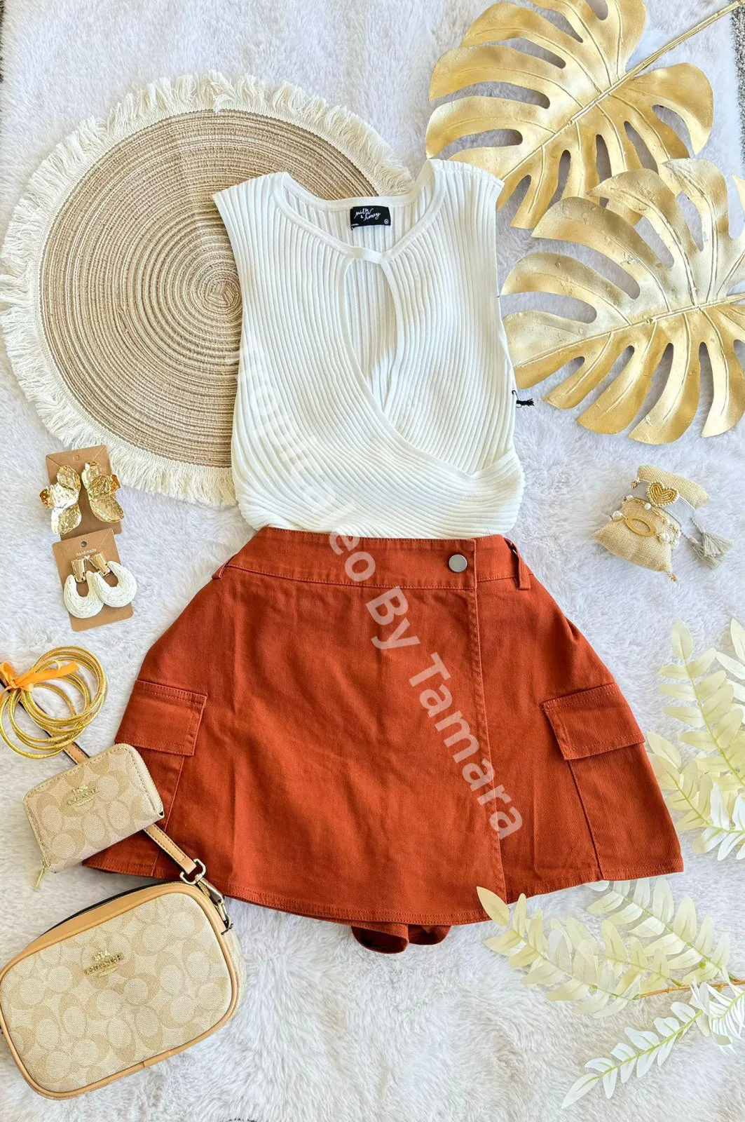 Luxe Ribbed Wrap Top
