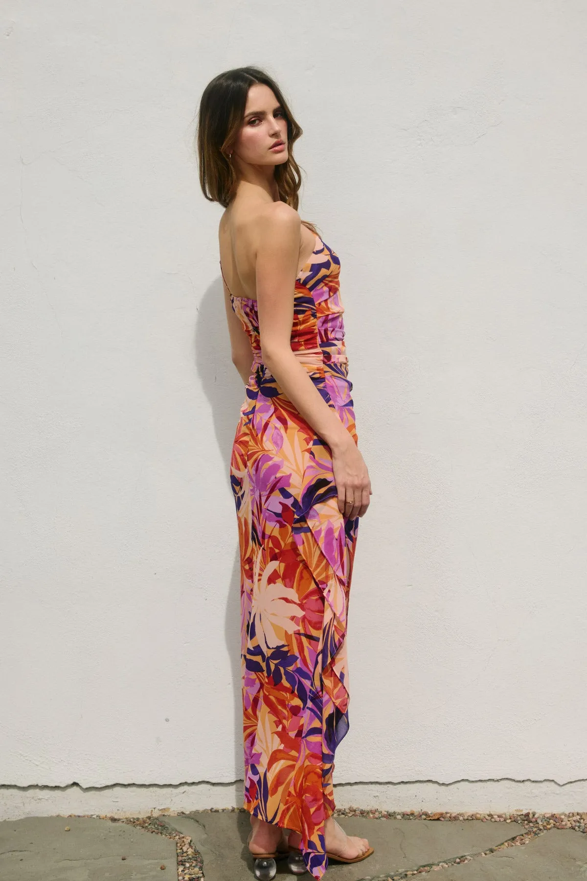 Marisa Asymmetrical Maxi Dress