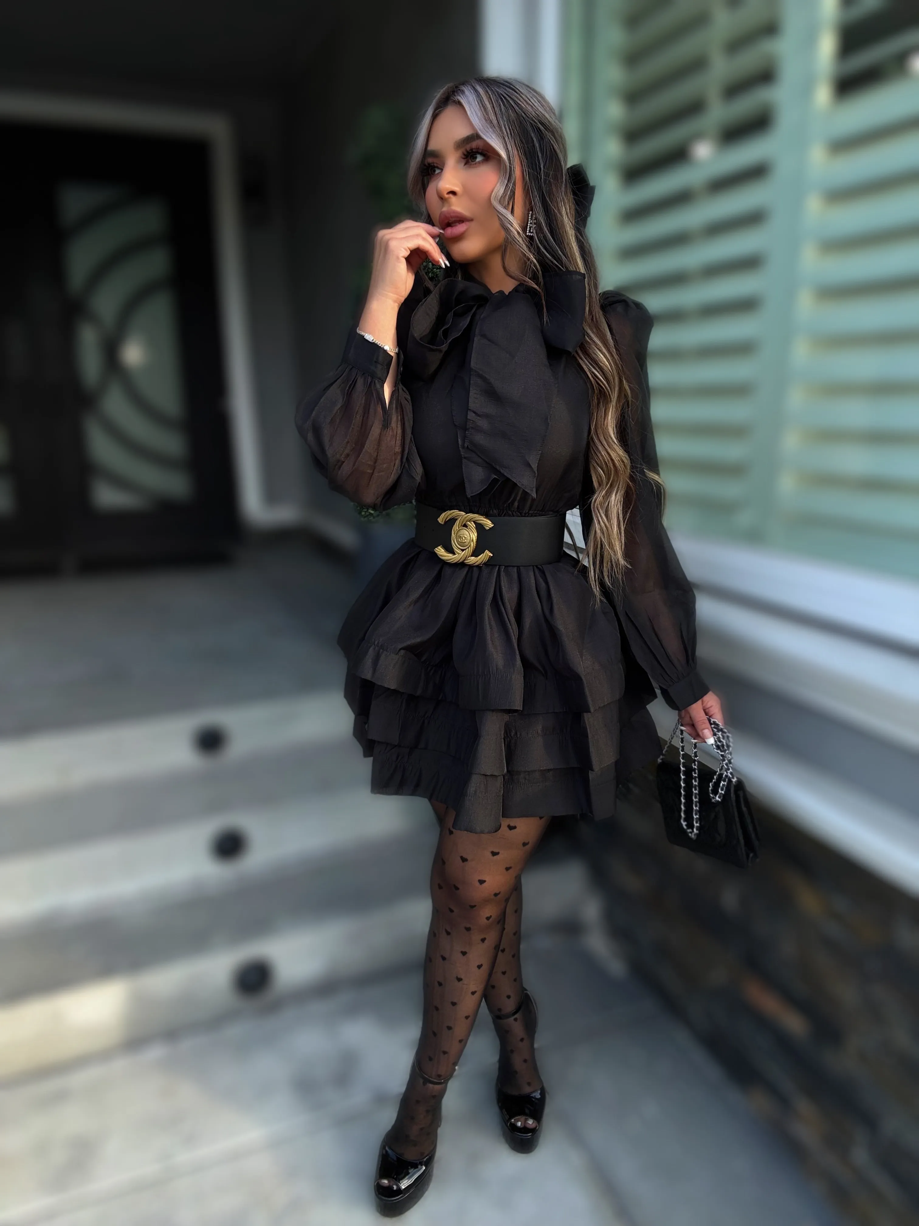 Marlon Mini Dress (Black)