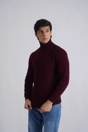 Maroon Acrylic High Neck